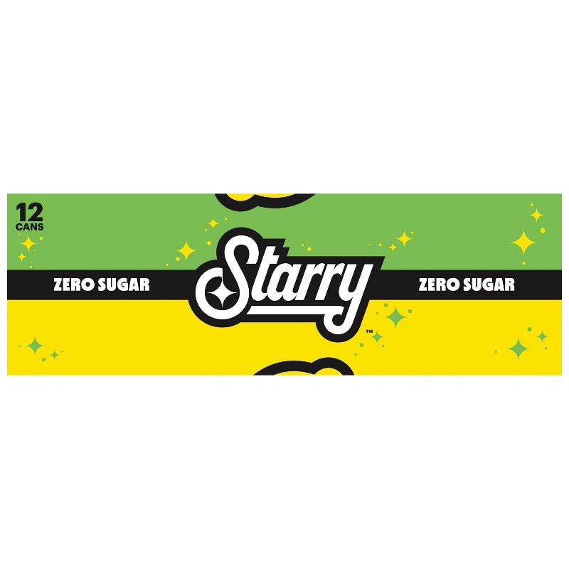 Starry Zero Lemon Lime Soda - 12pk/12 fl oz Cans, 4 of 7