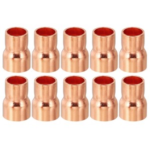 Unique Bargains Sweat Solder Connection Copper Reducing Coupling Pressure Plumb Fittings 10 Pcs - 1 of 4