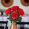 Floral Home 20" Red Rose Bush - 6-Pieces - 2 of 4