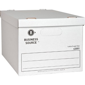 Business Source Economy Storage Box with Lid - 1 of 4