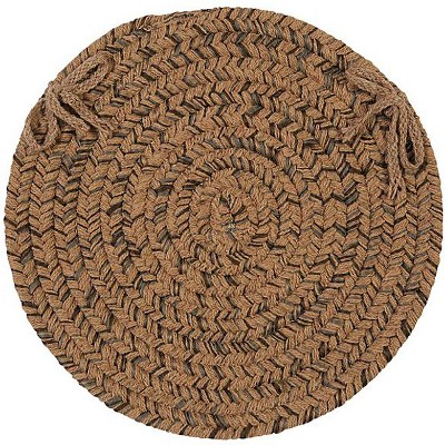 Colonial Mills HY89 Hayward Chair Pad, 15 by 15-Inch, Mocha, 4-Pack
