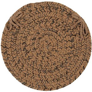 Colonial Mills HY89 Hayward Chair Pad, 15 by 15-Inch, Mocha, 4-Pack - 1 of 1