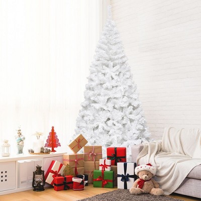 Costway Artificial PVC Christmas Tree W/Stand Holiday Season Indoor Outdoor Green