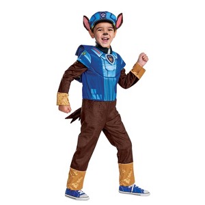 Toddler Boys' Deluxe PAW Patrol Chase Costume - Size 3T-4T - Blue - 1 of 3