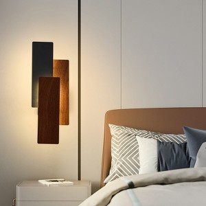 POWLIG Modern Dark Bronze Wall Sconce - 5.7 Inch Dimmable LED Wall Light - 1 of 4