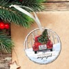 Engagement Gifts for Couples 2025, Our First Christmas Engaged Ornament Crystal Glass Keepsake - 3 of 4