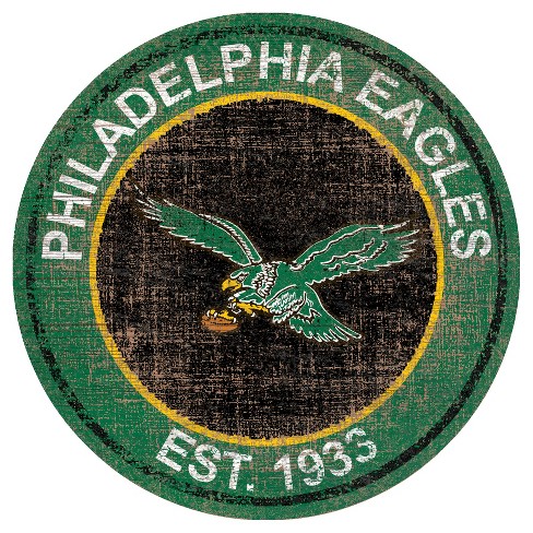 NFL Philadelphia Eagles Fan Creations Heritage Logo 24 Round Sign