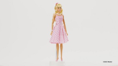 strapless open back dress Gingham dress for barbie Doll main image 1