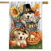 Pilgrim Puppies House Flag 40" x 28" Briarwood Lane - 2 of 4