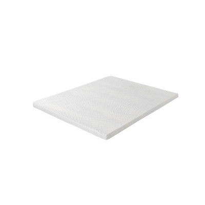 Bestier EGO Topper 4 Inch King White Memory Foam Mattress Topper, Gel Foam Mattress Topper for Pressure Relief, Ventilated Design Bed Topper in a Box