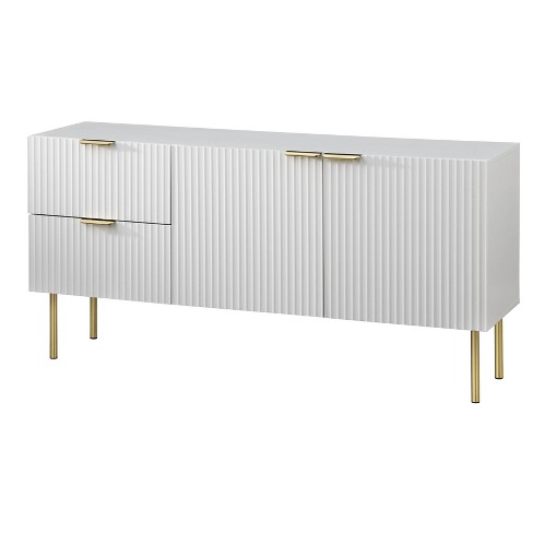 Russo Channel Front Large Buffet White - Lifestorey : Target