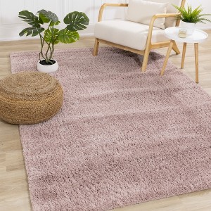 Rug Branch Modern Tonal/Solid Pink Indoor Area Rug - 1 of 4