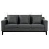 NicBex Couches for Living Room Comfy 3-seat Sofa Modern Upholstered Sofa with Wooden Legs and 3 Pillows - 4 of 4