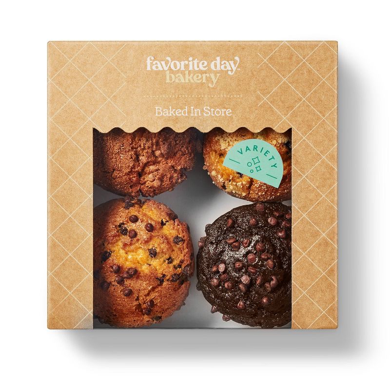 Variety Pack Muffins - 16oz/4ct - Favorite Day&#8482;, 1 of 5