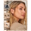 6 Pairs 2mm Stainless Steel Ball Stud Earrings, CZ Round Cartilage Earrings Set for Men & Women - 2 of 4