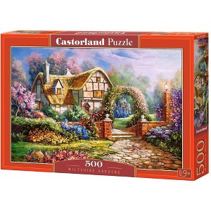 500 Piece Jigsaw Puzzle, Wiltshire Gardens, Charming Nook, Countryside, Adult Puzzles, Castorland B-53032 - 1 of 4