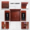 GSE Professional Solid Wood Classic Dartboard Cabinet with Dart Scoreboard - 4 of 4