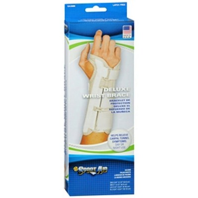 Sport Aid Deluxe Wrist Brace Left XL Beige