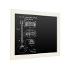 Trademark Fine Art Functional Chalkboard with Printed Artwork - Claire Doherty '1955 Mccarty Gibson Guitar Patent Black' Chalk Board Wall Sign - image 2 of 4