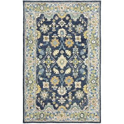 Oriental Weavers Alfresco 28405 Navy/ Blue Indoor Area Rug - 5' x 8'