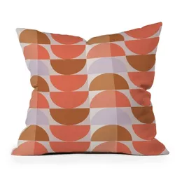 20"x20" Oversize Thirty One Illustrations Plum And Tangerine Square Throw Pillow - Deny Designs