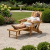 Okak Oversize Wooden Outdoor Adirondack Chair with Foldable Design, Outdoor Lounge Chair with Wide Arms, Patio Chair for Garden - 4 of 4