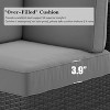 LayinSun 7 Pieces Outdoor Patio Furniture Set with 44" Fire Pit Table Rattan Sectional Sofa Conversation Sets - 2 of 4
