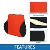 Unique Bargains Car Seat Lumbar Cushion Memory Foam Support Ergonomic Design Polyester - 2 of 4
