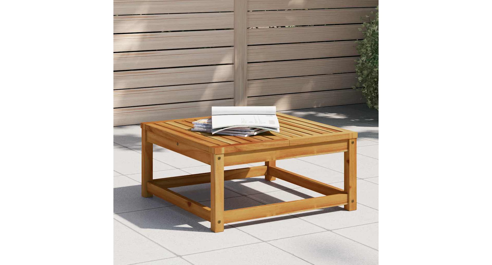 Garden Table Brown Solid Acacia wood Small Durable vidaXL