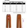 Women's High Waisted Pants Wear to Work Casual Sport Wide Leg Trousers for Women - 4 of 4