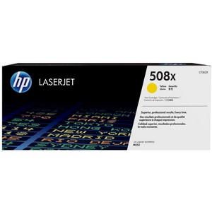 HP Inc. 508X High Yield Yellow Original LaserJet Toner Cartridge, ~9,500 pages, - 1 of 4