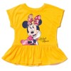 Disney Minnie Mouse T-Shirt and French Terry Shorts Outfit Set Infant to Little Kid - 3 of 4