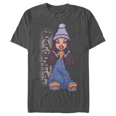 Bratz Mens Bratz Girl Slim Fit Short Sleeve Crew Graphic Tee - Gray 2X Large