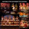 LED Lighted Liquor Bottle Display Shelf Bar Display Shelf, DIY Illuminated Bottle Shelf with App & Remote Control Freestanding Holding Bottles for Home Bar, Party - 2 of 4
