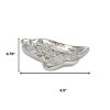 HomeRoots 5" Silver Cast Iron Christmas Bell Trinket Tray - 3 of 4