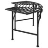 vidaXL Tree Bench Black Steel Medium Durable Circular Tree Bench - 4 of 4