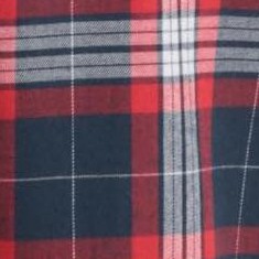 navy red plaid 100% cotton flannel