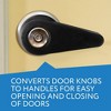 Impresa Two Pack Door Handle Extension for Rounded Knobs, Soft Rubberized Doorknob Extension, Fits Door Knobs 2" to 2.5" - 2 of 4