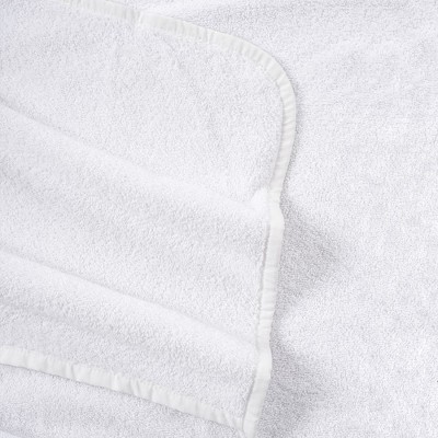 American Soft Linen Chaise Lounge Covers with Pocket, 86"x32" Oversized Pool Chair Lounge Towel, White