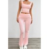 I am a Fashion Junky Two Pieces Square Neck Ruched Sleeveless Sets - 2 of 4