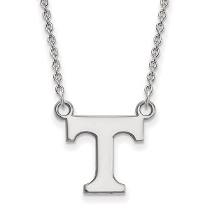 Black Bow Jewelry 10k White Gold Tennessee Volunteers NCAA Necklace 18 Inch - 1 of 4