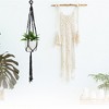 Unique Bargains Macrame Plant Hanger Woven Cotton Indoor Outdoor Decorative - 2 of 4