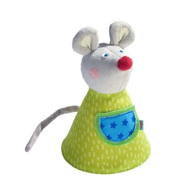 HABA Maggie The Mouse Reversible Soft Plush Clutching Toy