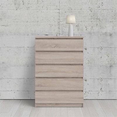 Scottsdale Truffle Gray 5-Drawer Engineered Wood Chest