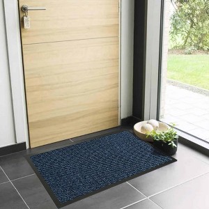 Evideco French Home Goods Heavy-Duty Non-Slip Rubber Door Mat for High Traffic Areas - Available in Multiple Sizes and Colors - 1 of 4