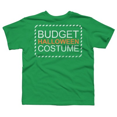 Boy's Design By Humans Budget Halloween By rock3tman T-Shirt