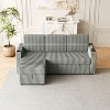 TiramisuBest 85 Inches Corduroy Sofa Bed, Modular Sectional Sofa with Storage, Sideboard Buffet Style Design for Living Room - 2 of 4