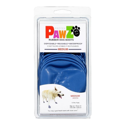 Pawz 12pc Rubber Dog Boots M Target