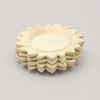 13" Handcrafted Wood Charger Plate Wooden Dinning Placemat Artisan Wood Tableware - 3 of 4