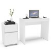 Polifurniture 2pc Home Office Set: Compact Writing Desk, Engineered Wood, Adult Assembly Required - image 3 of 4